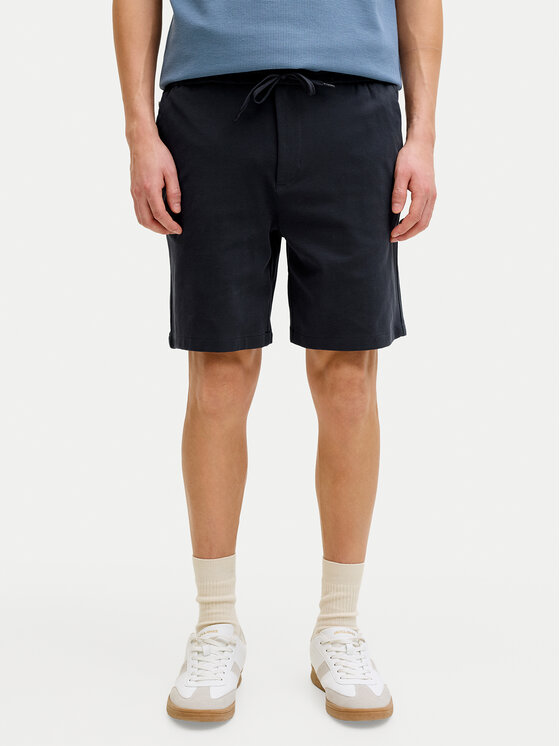 Jack & Jones Pantalon scurți din material Ace Neo 12292443 Bleumarin Regular Fit