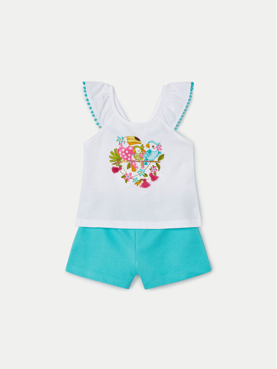 Mayoral Mayoral Set top i pantaloni scurti 3261 Albastru Regular Fit