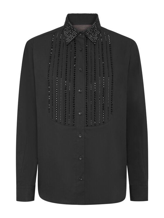 PHILIPP PLEIN PHILIPP PLEIN Koszula 23543 Czarny Fitted Fit