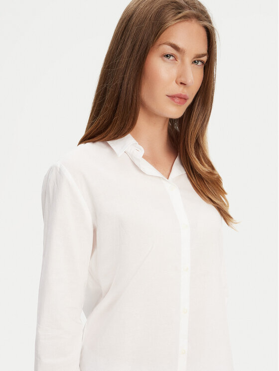 United Colors Of Benetton United Colors Of Benetton Риза 5WPQDQ0AX Бял Regular Fit