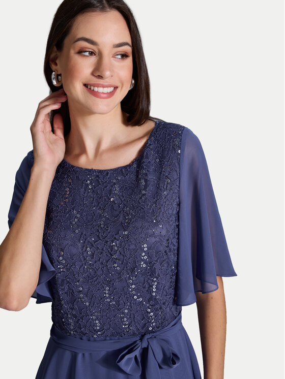 Swing Swing Sukienka koktajlowa 5AI02500 Niebieski Regular Fit