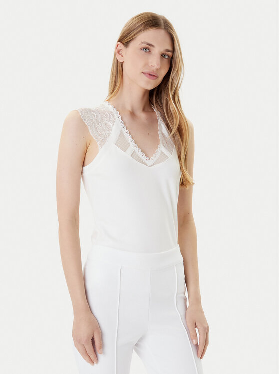 Morgan Morgan Bluse 252-DEMYL Weiß Regular Fit