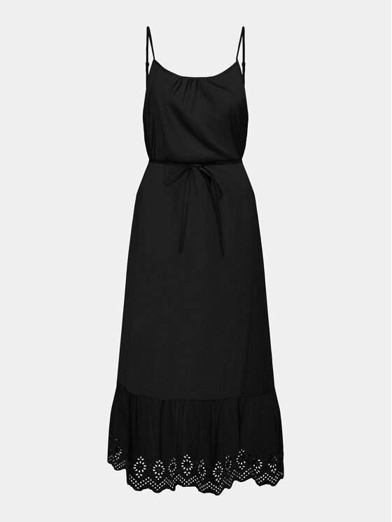 ONLY ONLY Φόρεμα καλοκαιρινό Lou 15313166 Μαύρο Regular Fit