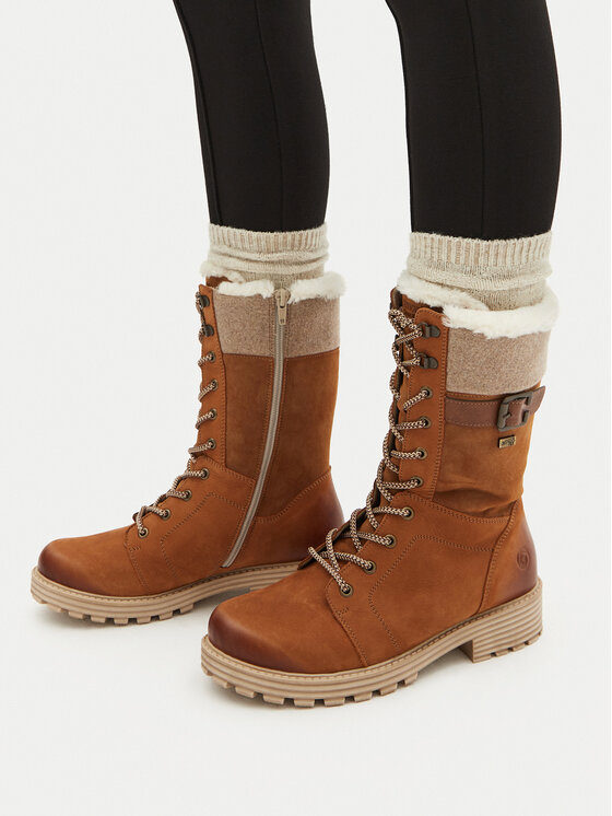 Remonte Remonte Schnürstiefeletten D0W72-22 Braun