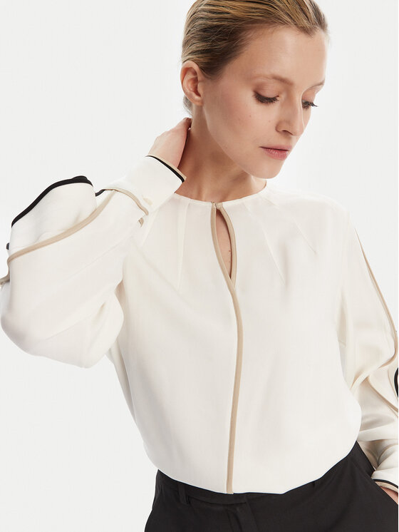 BOSS BOSS Halenka Banariah 50546147 Écru Regular Fit
