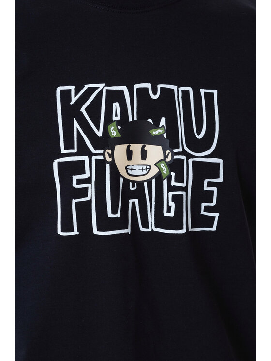 Kamuflage Kamuflage T-Shirt Cashout Czarny Comfortable Fit