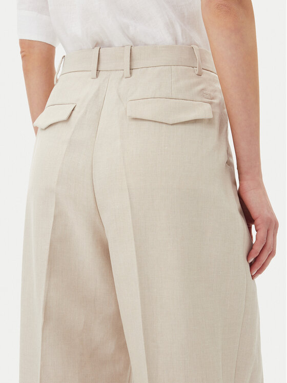 Tommy Hilfiger Tommy Hilfiger Текстилни панталони WW0WW45460 Бежов Relaxed Fit
