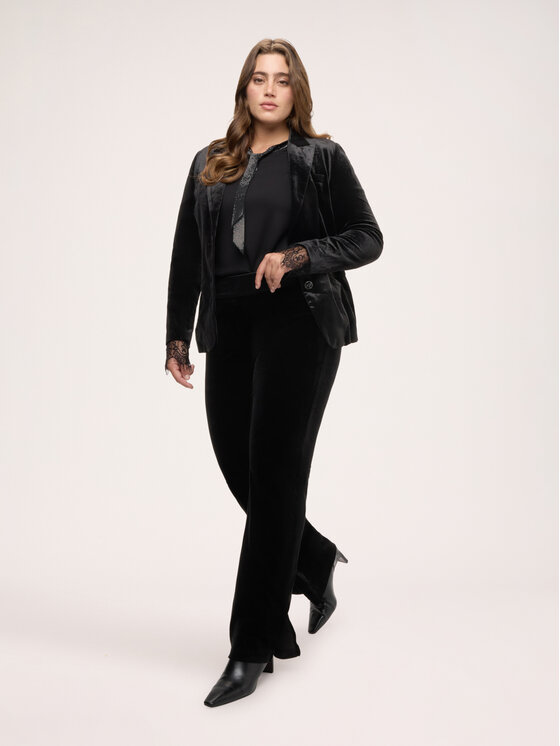 Fiorella Rubino Fiorella Rubino Pantaloni di tessuto P017L002562N033 Nero Regular Fit
