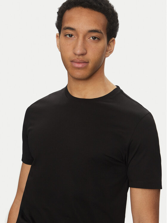 HUGO HUGO Тишърт Dimerstee 50542969 Черен Slim Fit