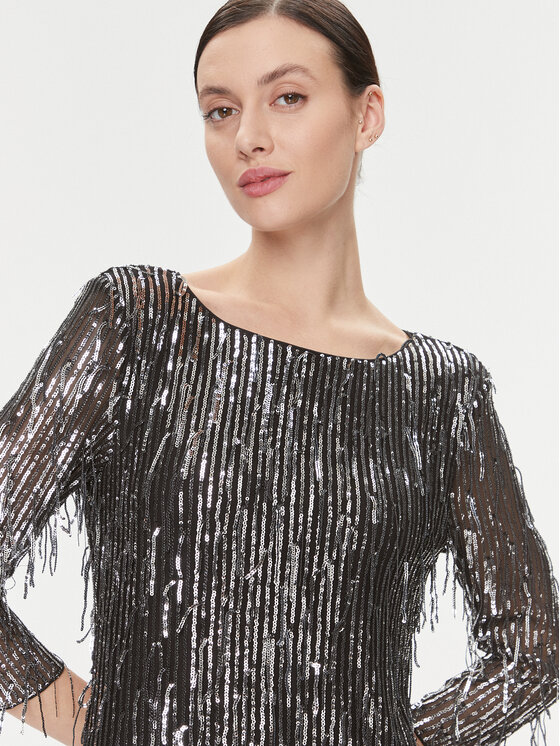 Bruuns Bazaar Bruuns Bazaar Sukienka koktajlowa BBW3759 Czarny Regular Fit