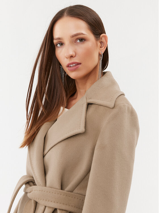 Marella Marella Gyapjú kabát Marna 2330161838200 Barna Regular Fit