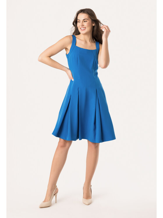 QUIOSQUE QUIOSQUE Každodenné šaty BANAN DRESS Modrá Regular Fit