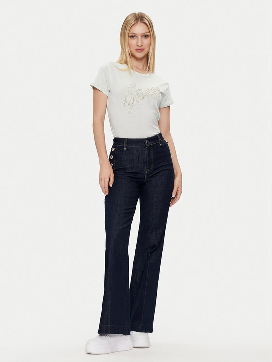 Guess Guess Tričko W4RI25 K9RM1 Sivá Regular Fit