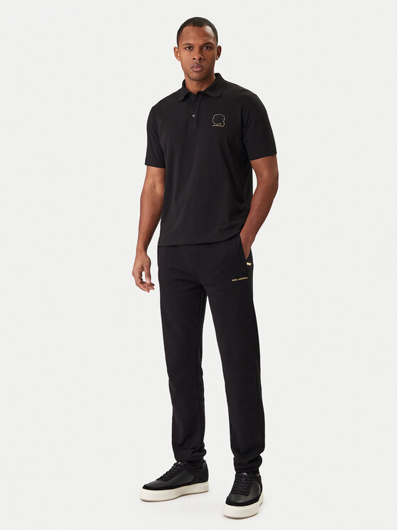 KARL LAGERFELD KARL LAGERFELD Pantaloni trening 705006 561910 Negru Regular Fit