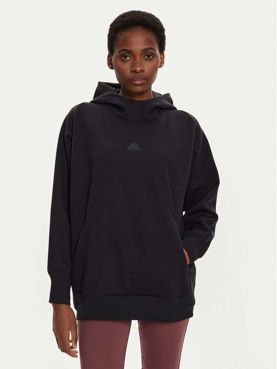 adidas Felpa Z.N.E. Winterized IP1548 Nero Loose Fit Modivo
