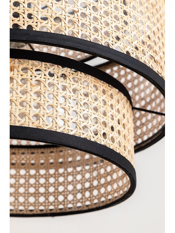 MIAhome MIAhome Lampa wisząca z plecionką wiedeńską Goya Beżowy