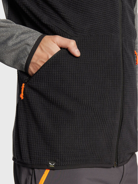 Salewa Salewa Felpa di pile Puez Hybrid 27388 Nero Athletic Fit