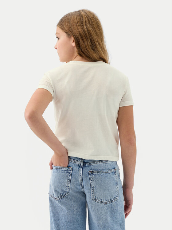 Gap Gap Футболка 888862 Écru Regular Fit