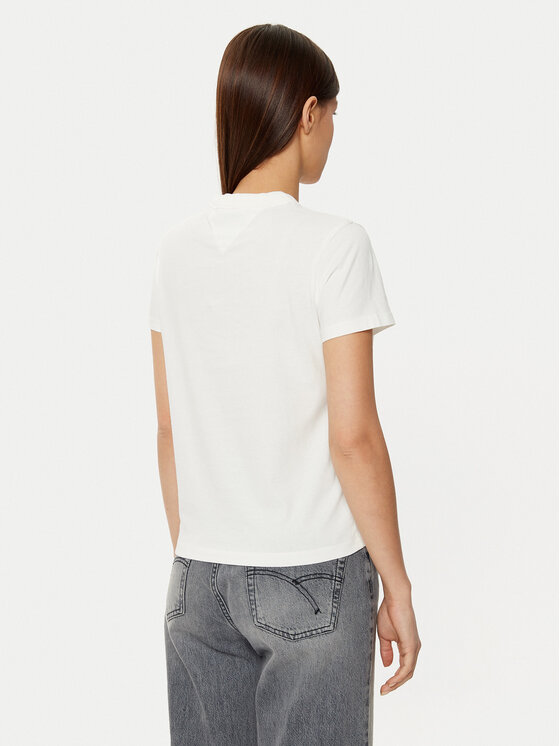 Tommy Jeans Tommy Jeans T-Shirt DW0DW20153 Λευκό Regular Fit