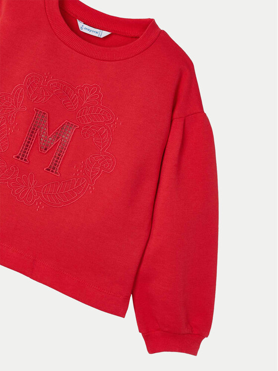 Mayoral Mayoral Felpa 3468 Rosso Regular Fit