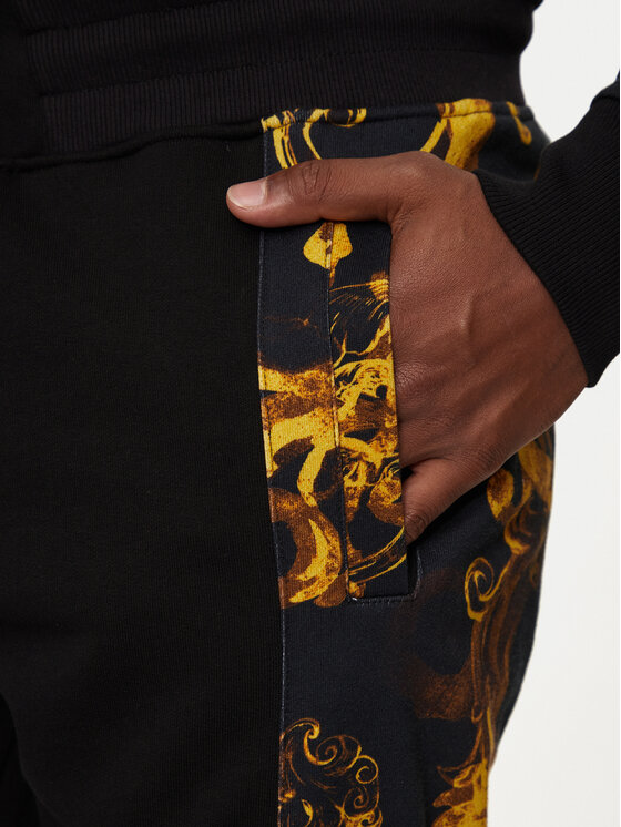 Versace Jeans Couture Versace Jeans Couture Teplákové kalhoty 76GAA3C0 Černá Regular Fit