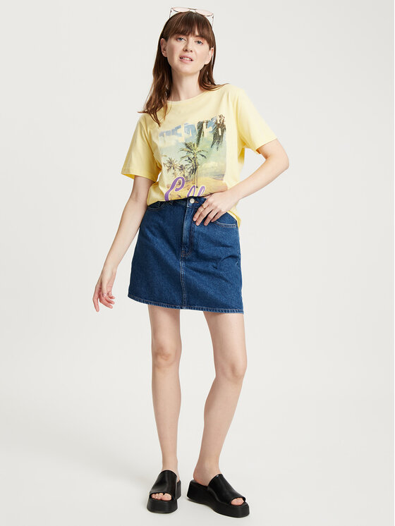 Cross Jeans Cross Jeans T-Shirt 56059-011 Żółty