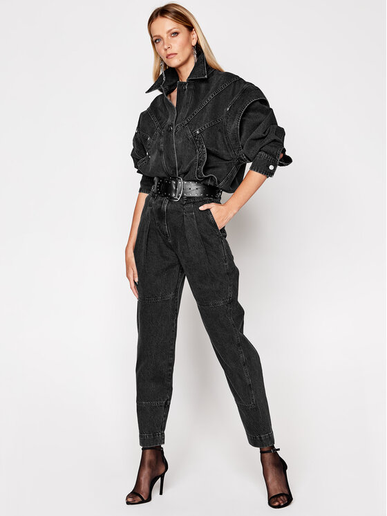 Jeans Boyfriend Vangir AN116 Nero Relaxed Fit