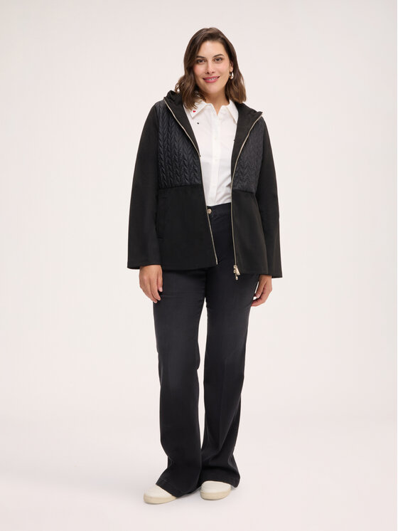 Fiorella Rubino Fiorella Rubino Kurtka puchowa F091T001530N033 Czarny Flared Fit