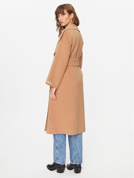 Marella Marella Palton de lână Gesti 2330160238200 Maro Regular Fit