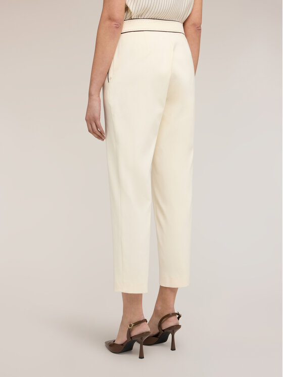 Motivi Motivi Pantaloni di tessuto P00BQ004559N011 Bianco Regular Fit