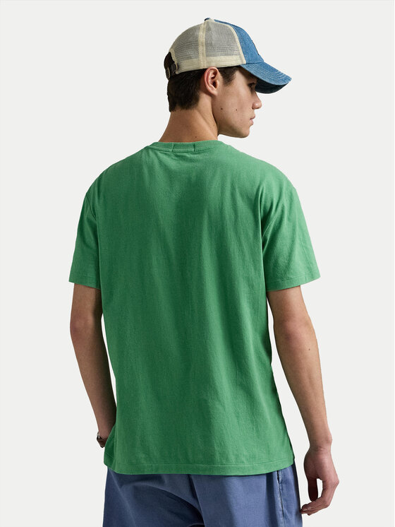 Polo Ralph Lauren Polo Ralph Lauren Majica 710973138001 Zelena Custom Slim Fit