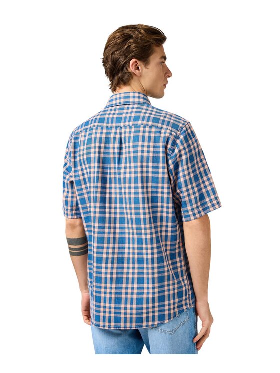 Wrangler Wrangler Camicia 112362733 Blu Regular Fit