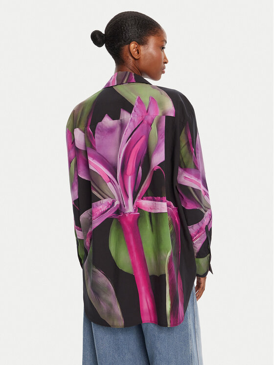 Desigual Desigual Košulja Orquidea Lacroix 25WWCW20 Šarena Relaxed Fit