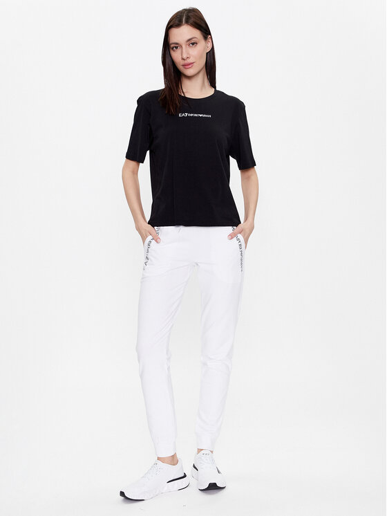 EA7 Emporio Armani EA7 Emporio Armani Spodnji del trenirke 3RTP65 TJCQZ 0102 Bela Regular Fit