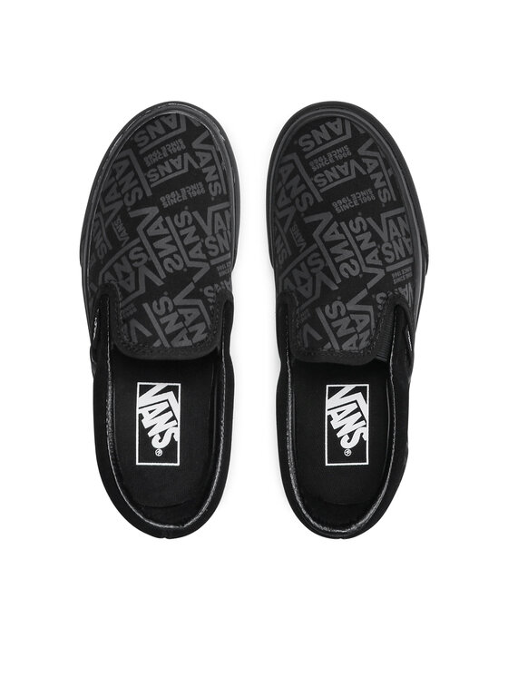 Vans Vans Πάνινα παπούτσια Ua Classic Slip-On Platform VN0A3JEZWW01 Μαύρο