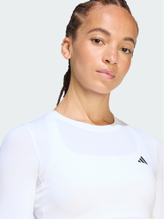 adidas adidas Koszulka techniczna 159091 Biały Fitted Fit