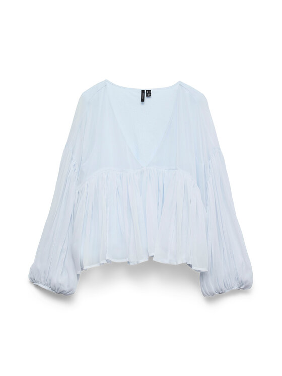 Vero Moda Vero Moda Bluzka Katie 10346404 Błękitny Regular Fit