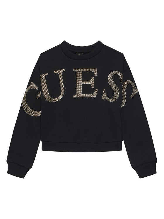 Guess Guess Μπλούζα J5YQ09 KAV34 Μαύρο Regular Fit