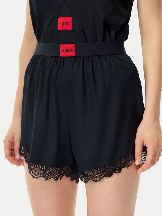 HUGO HUGO Pidžamas šorti Red Label 50531629 Melns Relaxed Fit