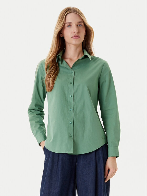 United Colors Of Benetton United Colors Of Benetton Cămașă 5HAXDQ0AX Verde Regular Fit