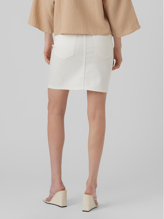 Vero Moda Vero Moda Jeansrock Luna 10279491 Weiß Regular Fit