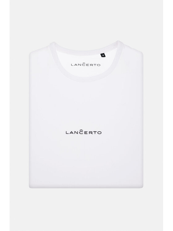 Lancerto Lancerto T-Shirt Steph TS073123000001 Biały Regular Fit