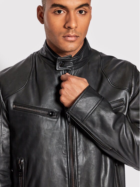Giacca di pelle Malton 50469834 Nero Regular Fit