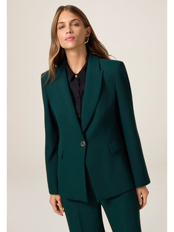 Oltre Oltre Giacca da abito Q006R004628N015 Verde A-Line Fit