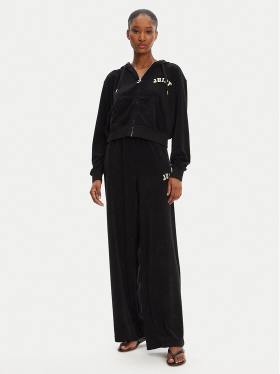 Juicy Couture Juicy Couture Melegítő alsó Regan JCWBJ125335 Fekete Wide Leg