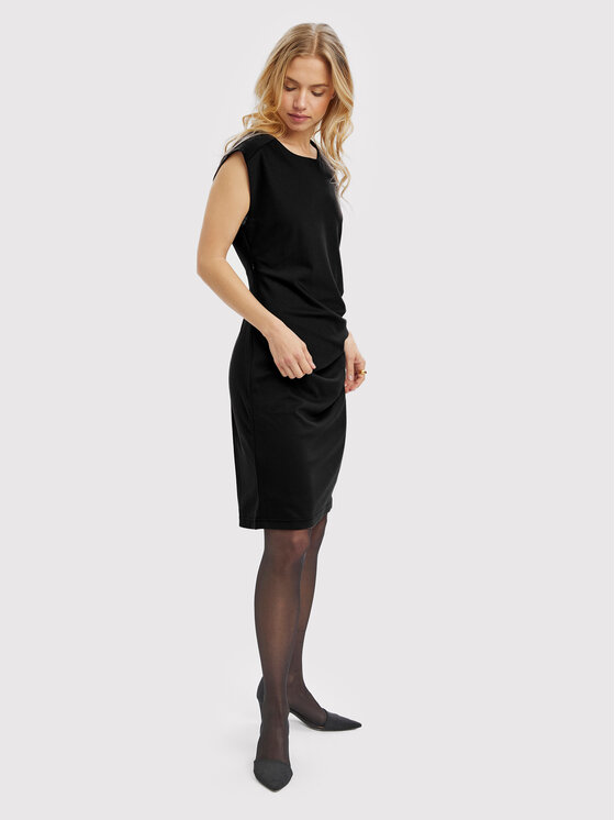 Kaffe Kaffe Koktejlové šaty India 501002 Černá Slim Fit