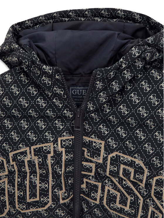 Guess Guess Μπουφάν μεταβατικό L6YL09 W2670 Μαύρο Regular Fit