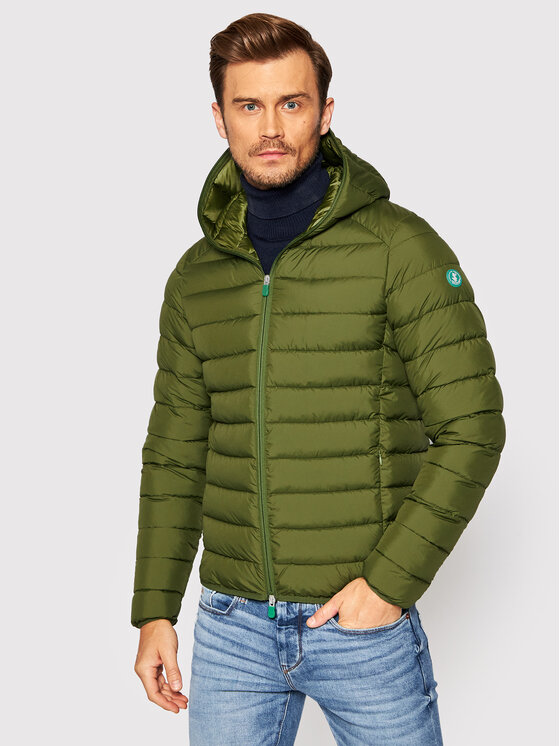 Giubbotto piumino D30650M RECY13 Verde Regular Fit...