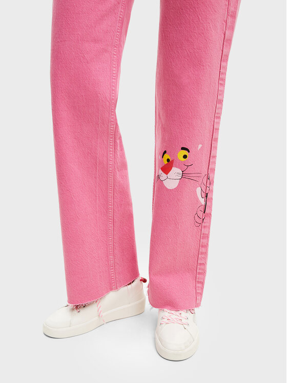 Jeans PINK PANTHER 22WWDD29 Rosa Wide Leg