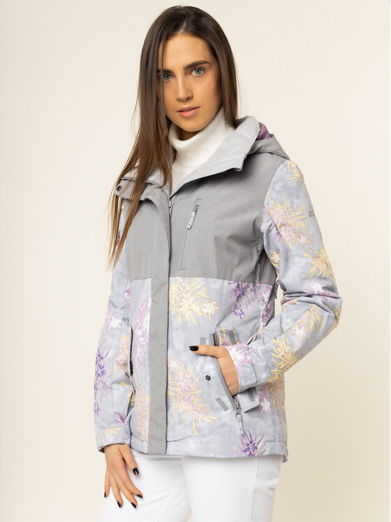 Roxy Roxy Snieglenčių striukė Jetty Snow ERJTJ03232 Pilka Regular Fit